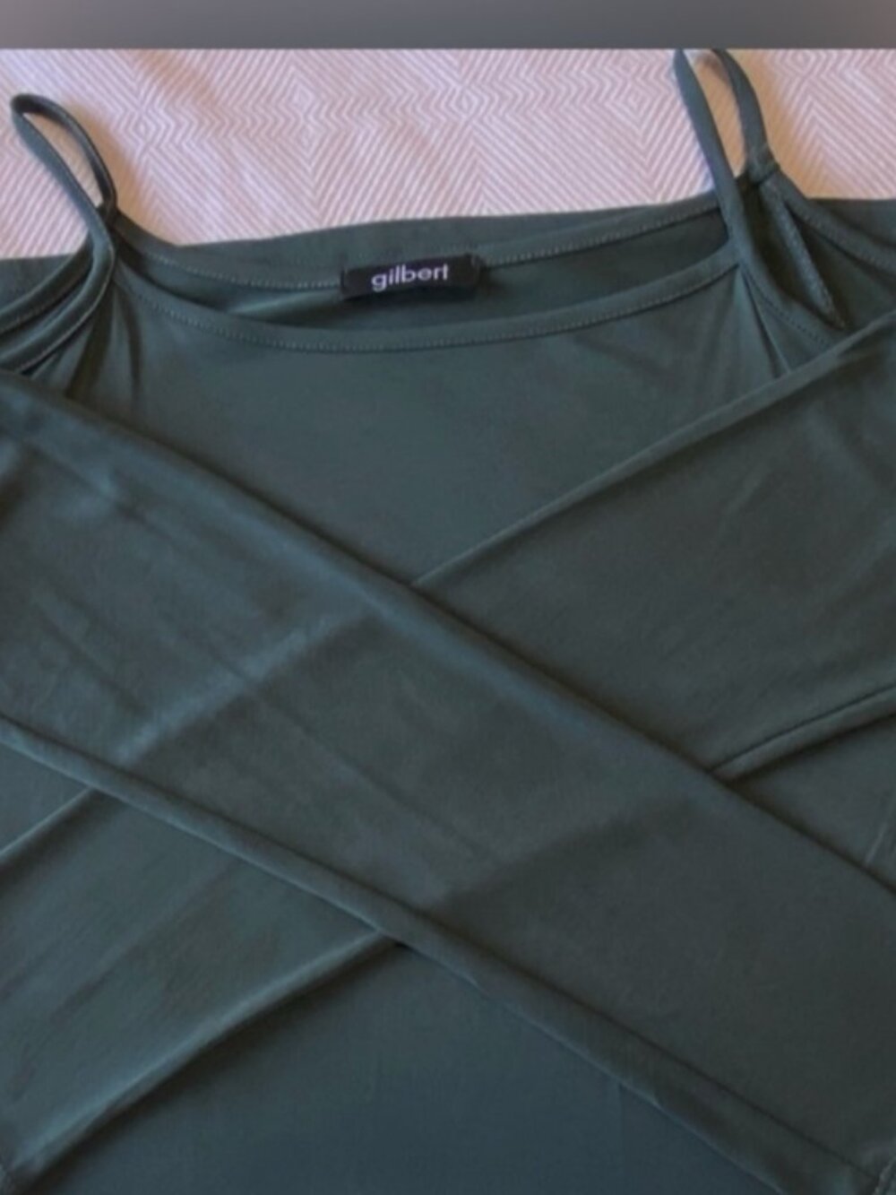 GILBERT Cold Shoulder Casual Dress in Green - Picture 9 of 13